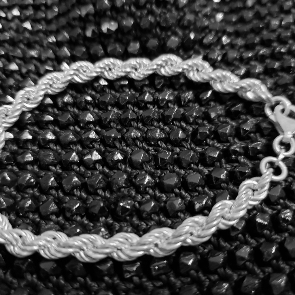 Sterling Silver Rope Bracelet